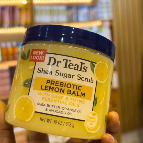 DR TEALS PREBIOTIC LEMON BALM SCRUB