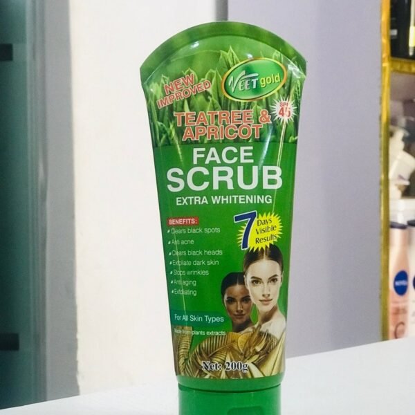 VEET GOLD TEA TREE AND APRICOT FACE SCRUB